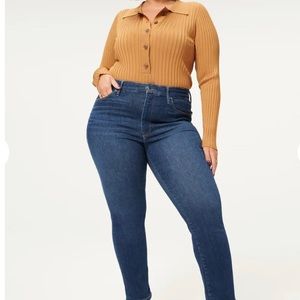 Good American NEW Always Fits plus 20-26 good classic plus jeans